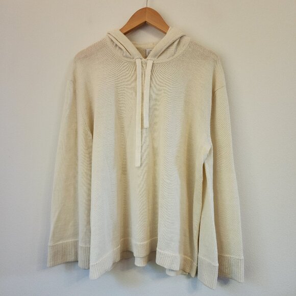 INCA FASHIONS 100% Peruvian Baby Alpaca Sweater Hoodie Flare Slv Women L Casual - Picture 1 of 16